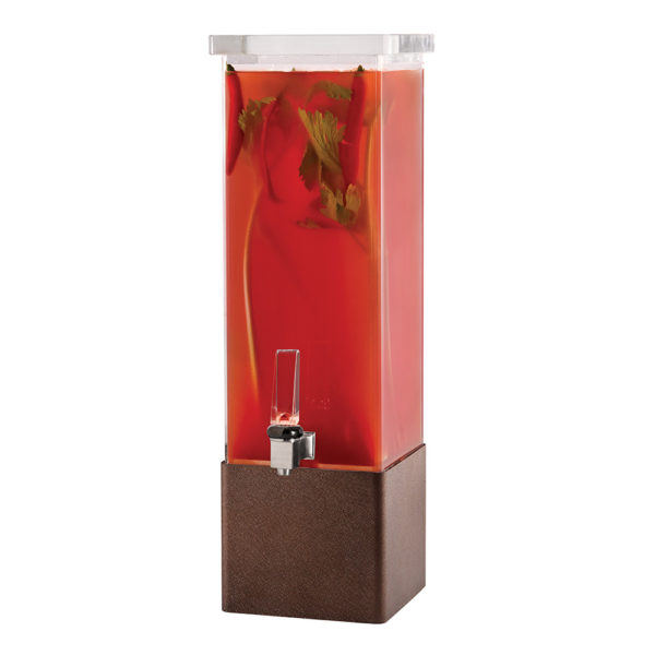 2 Gal. Square Bronze Beverage Dispenser