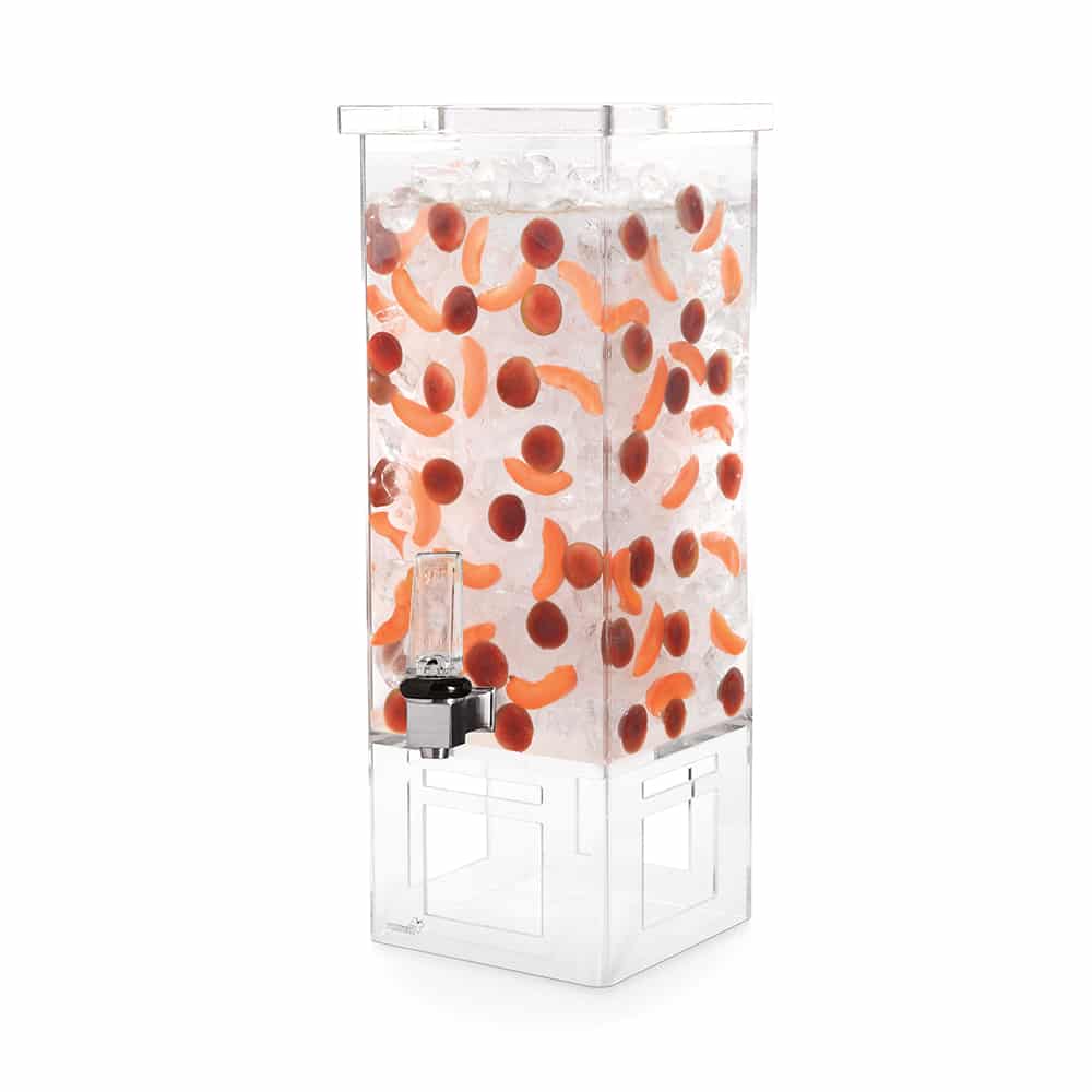 HD Designs Outdoors Acrylic Beverage Dispenser with Cups & Ice - Red, 1 ct  - Ralphs