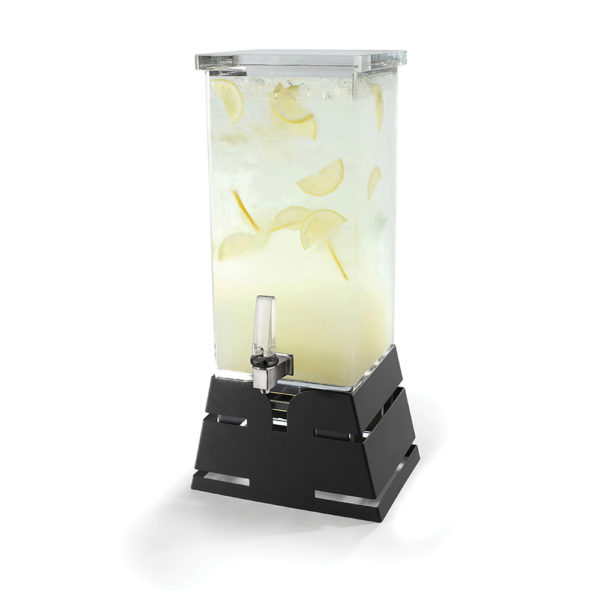 Rosseto LD106 Rectangular Acrylic Base Beverage Dispenser 1 Gallon