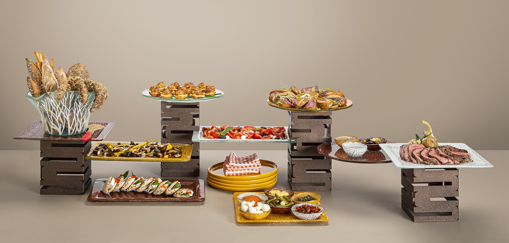 Durable And Efficient mobile buffet station 